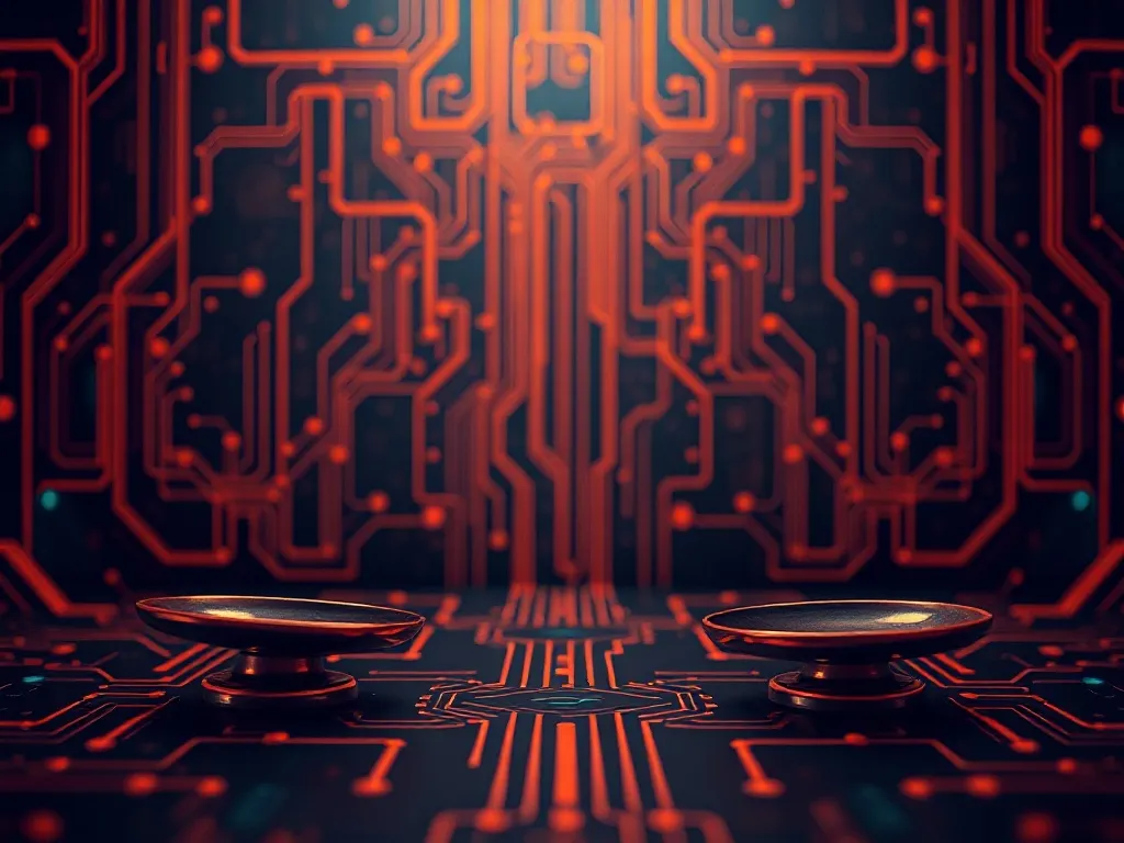 A high-tech digital background with circuit board patterns a